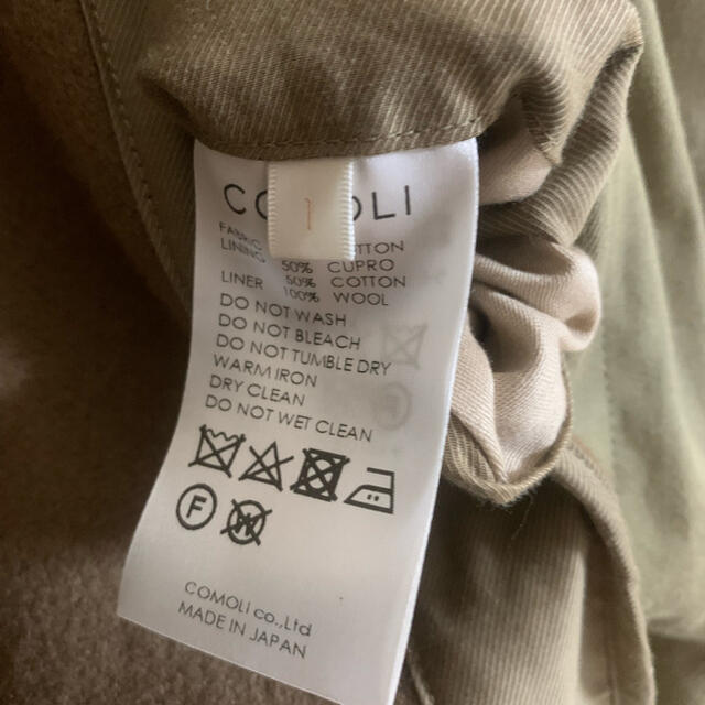 COMOLI - 定価11.8万円 comoli 17AW タイロッケンコート/L03 COMOLI - 定価11.8万円 comoli 17AW タイロッケンコート/L03