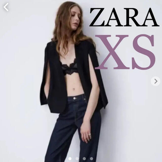 ザラ(ZARA)の【新品ラスト一点】Zara スリットケープ XS(ポンチョ)