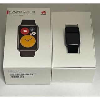 ファーウェイ(HUAWEI)のHUAWEI WATCH FIT グラファイトブラック(腕時計(デジタル))