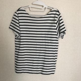 アングリッド(Ungrid)のアングリッド/ボーダーバックオープンTシャツ/最終値下げ(Tシャツ(半袖/袖なし))