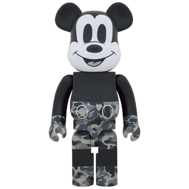 出産祝い MEDICOM ベアブリック1000% MONOTONE MOUSE MICKEY BAPE