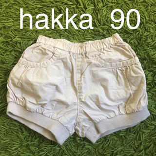 ハッカベビー(hakka baby)のhakka baby かぼちゃパンツ　ベージュ　90女の子　ショートパンツ(パンツ/スパッツ)