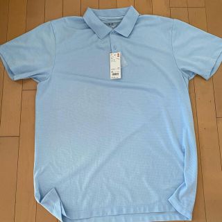 ユニクロ(UNIQLO)のユニクロ　新品ドライポロシャツ　XXL 水色(ポロシャツ)