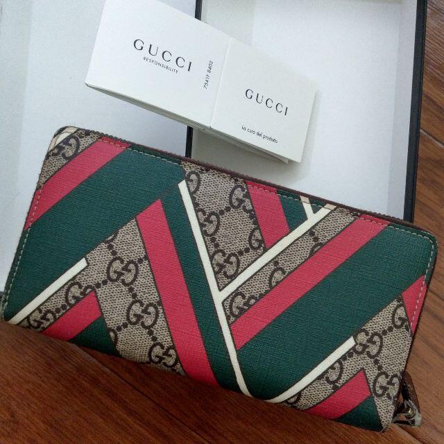 Gucci(グッチ)の【美品】GUCCI 長財布 ウォレット レディースのファッション小物(財布)の商品写真