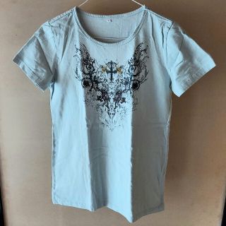 ニッセン(ニッセン)のＴシャツ Ｍサイズ 水色 ライトブルー(Tシャツ(半袖/袖なし))