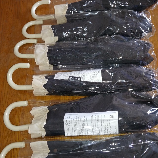 UVカット折りたたみ傘 黒 6本 晴雨兼用日傘
