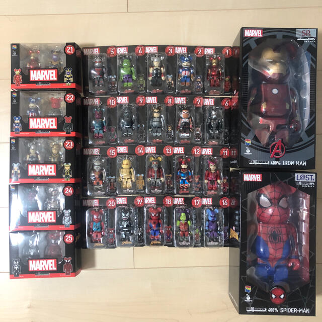 国内外の人気 MARVEL - ファミマ マーベル ハッピークジ ベアブリック