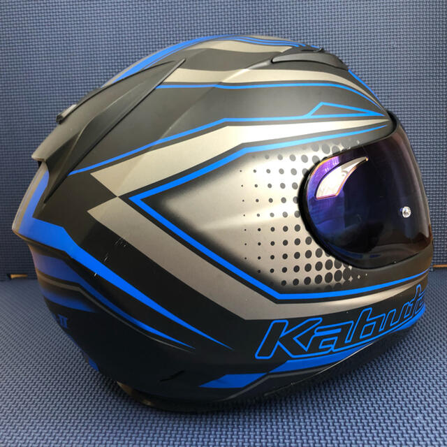 KAMUI(カムイ)のKabuto KAMUI-II XL ブルー 自動車/バイクのバイク(ヘルメット/シールド)の商品写真