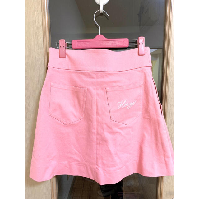 Honey mi Honey(ハニーミーハニー)のHONEY MI HONEY 台形ミニスカート  snidel 量産型 ピンク レディースのスカート(ミニスカート)の商品写真