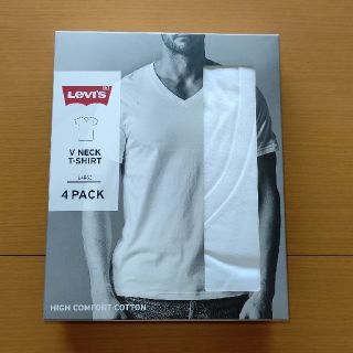 リーバイス(Levi's)のLevi's T-シャツ 下着 アンダーウェア Vネック 半袖 2枚組 Lサイズ(Tシャツ/カットソー(半袖/袖なし))