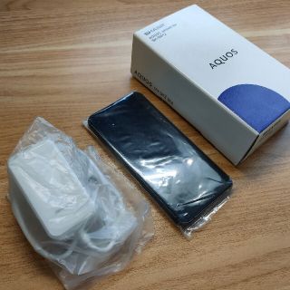 アクオス(AQUOS)のAQUOS sense3 lite ブラック SH-RM12　楽天モバイル版(スマートフォン本体)