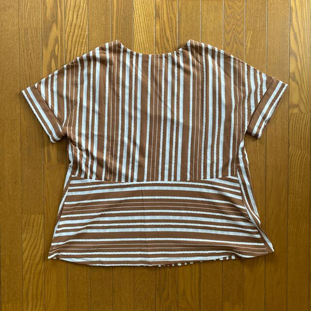 3can4on(サンカンシオン)のTシャツ / ストライプ / ベージュ レディースのトップス(Tシャツ(半袖/袖なし))の商品写真