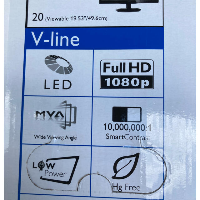 PHILIPS(フィリップス)のPhillips monitor 200v4 スマホ/家電/カメラのPC/タブレット(ディスプレイ)の商品写真