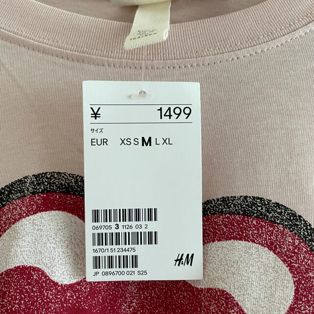 H&M(エイチアンドエム)の新品未使用！　H&M Tシャツ　ローリングストーンズ風 レディースのトップス(Tシャツ(半袖/袖なし))の商品写真