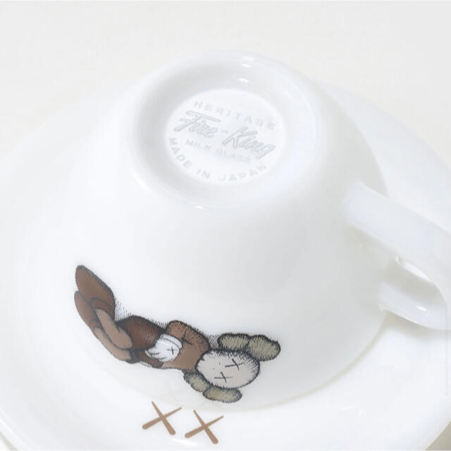 KAWS TOKYO FIRST Fire-King Cup Saucer ×2 - 食器