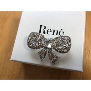 ルネ/Rene クリスタルブローチ 2個セット スワロフスキー