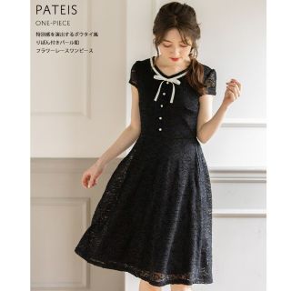 トッコ(tocco)の新品タグ付き*リボンレースワンピース ♡ PATEIS(ひざ丈ワンピース)