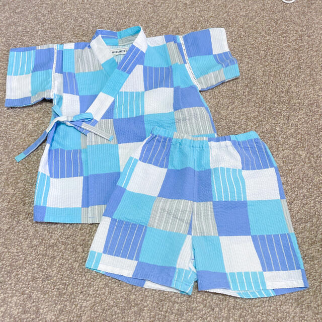 キッズ　甚平 キッズ/ベビー/マタニティのキッズ服男の子用(90cm~)(甚平/浴衣)の商品写真