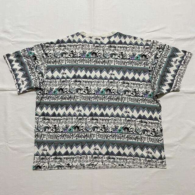 80s old stussy rasta tom tom 総柄 ボーダー | hartwellspremium.com
