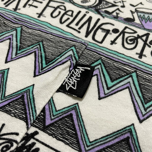 80s old stussy rasta tom tom 総柄 ボーダー | hartwellspremium.com