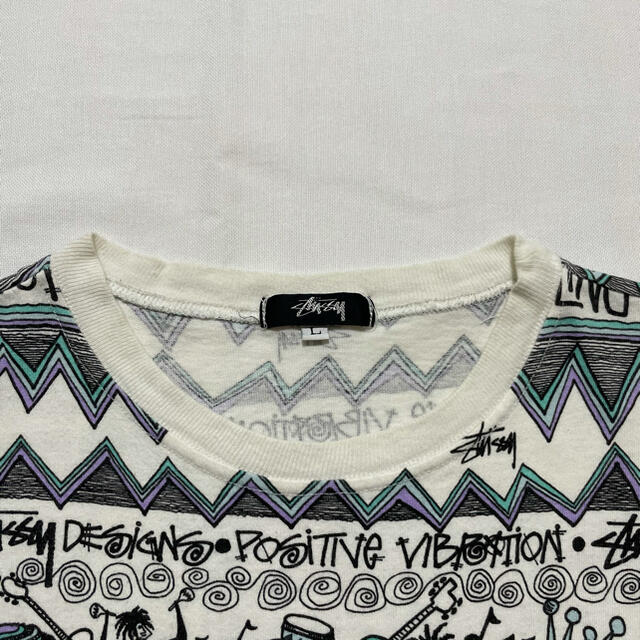 80s old stussy rasta tom tom 総柄 ボーダー | hartwellspremium.com