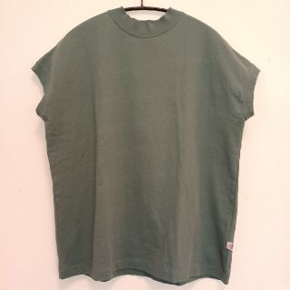 コーエン(coen)の美品　コーエン　リピT・USAコットンハイネックTシャツ　ケリー　グリーン(Tシャツ(半袖/袖なし))