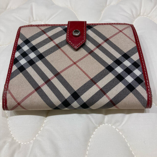 BURBERRY(バーバリー)の【BUBBERRY】バーバリーブルーレーベル＊二つ折り財布＊ベージュ＊チェック レディースのファッション小物(財布)の商品写真