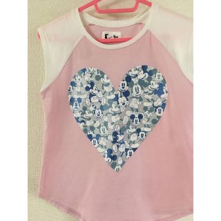 ギャップキッズ(GAP Kids)のGAP kids ディズニー　140㎝くらいピンクノースリーブTシャツ(Tシャツ/カットソー)