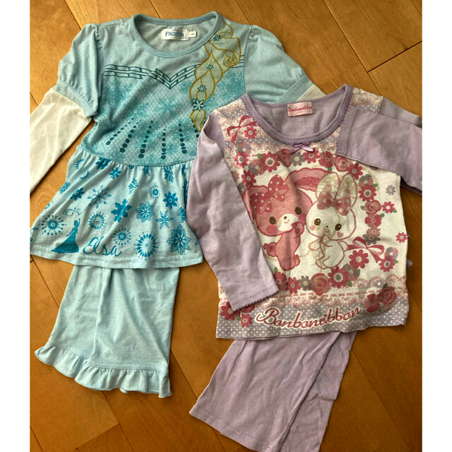 サンリオ(サンリオ)のパジャマ　２枚　セット　長袖 キッズ/ベビー/マタニティのキッズ服女の子用(90cm~)(パジャマ)の商品写真