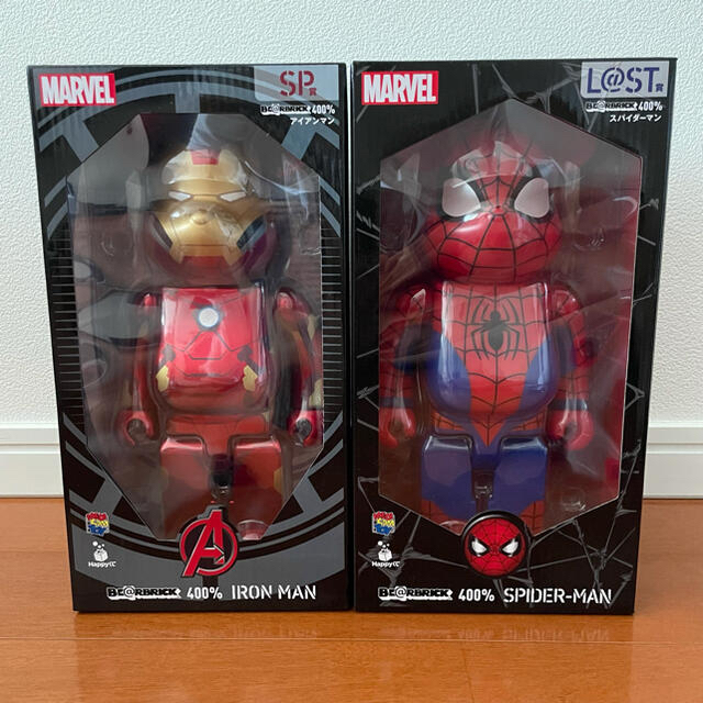 MEDICOM TOY(メディコムトイ)のハッピーくじ MARVEL×BE@RBRICK SP賞,ラストワン賞 ハンドメイドのおもちゃ(フィギュア)の商品写真