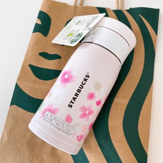 スターバックスコーヒー(Starbucks Coffee)の新品タグ付き　スターバックス　サクラ　ステンレスボトル　350ml(タンブラー)