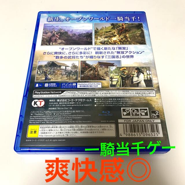 PlayStation4(プレイステーション4)の真・三國無双8 PS4 エンタメ/ホビーのゲームソフト/ゲーム機本体(家庭用ゲームソフト)の商品写真