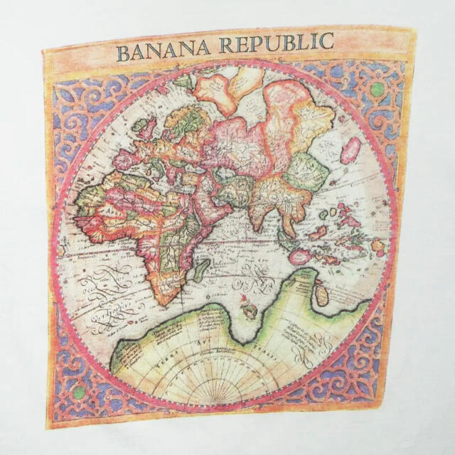 90s Banana Republic Globe Map Shirt