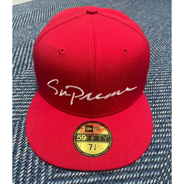 シュプリームclassic script new era Supremeキャップ