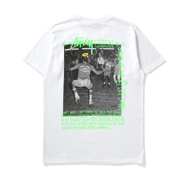 STUSSY(ステューシー)のStüssy UNION ROLLER DISCO TEE White M メンズのトップス(Tシャツ/カットソー(半袖/袖なし))の商品写真