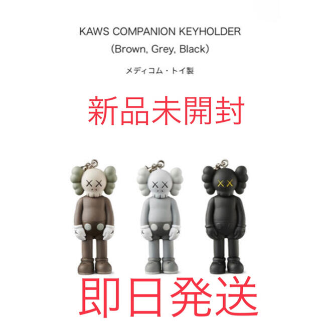 Kaws Tokyo First Companion Keyholder Keychain Brown, Gray & Black Set of  3pcs