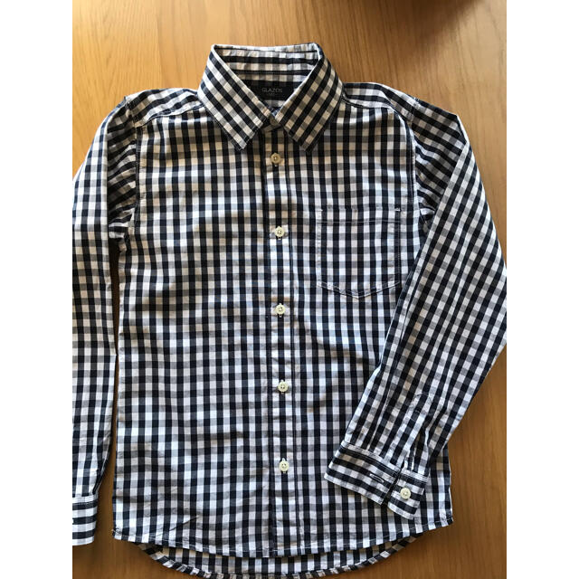 GLAZOS チェック シャツ 140 男の子 キッズ/ベビー/マタニティのキッズ服男の子用(90cm~)(ブラウス)の商品写真