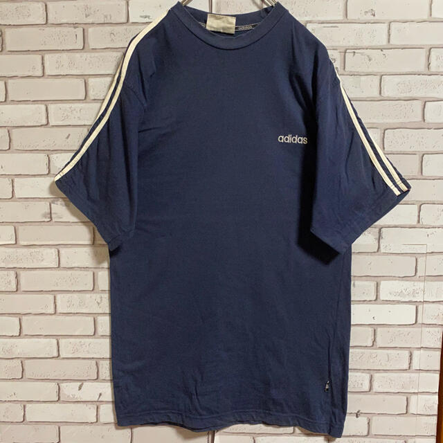 adidas(アディダス)の90s 古着 アディダス XL 刺繍ロゴ ビッグシルエット 常田大希 メンズのトップス(Tシャツ/カットソー(半袖/袖なし))の商品写真