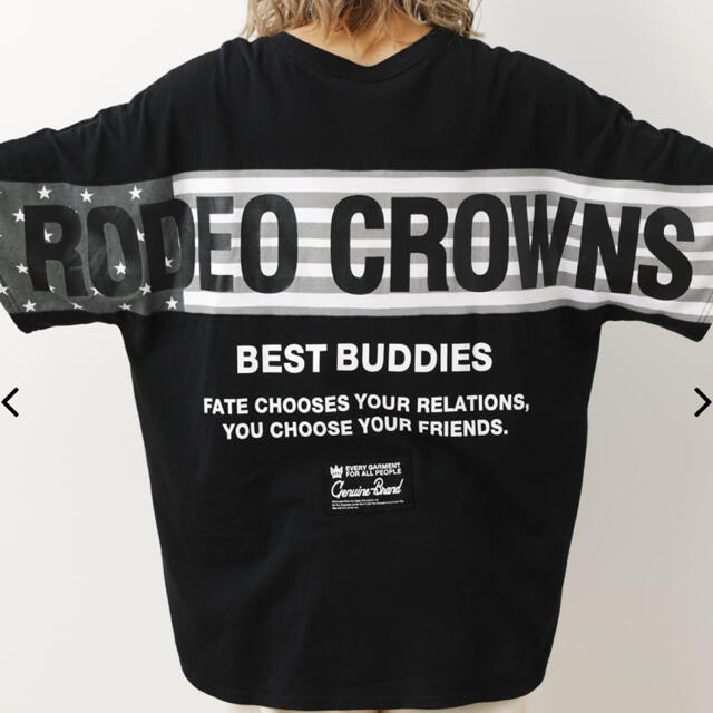 RODEO CROWNS WIDE BOWL(ロデオクラウンズワイドボウル)のロデオクラウンズ  Tシャツ パターンライン　新品未使用　タグ付 レディースのトップス(Tシャツ(半袖/袖なし))の商品写真