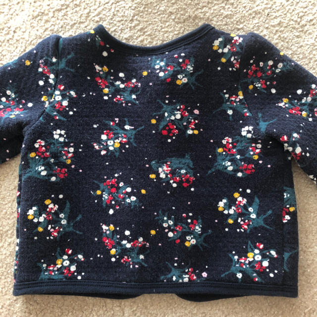 PETIT BATEAU(プチバトー)のプチバトー 花柄ジャケット　3ans 95cm キッズ/ベビー/マタニティのキッズ服女の子用(90cm~)(ジャケット/上着)の商品写真