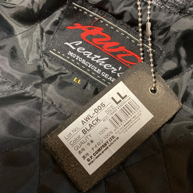 AWD ライダースジャケット　シングルライダース　レザージャケット　バイク用 メンズのジャケット/アウター(ライダースジャケット)の商品写真