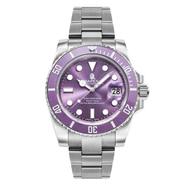 BAPE BAPEX® TYPE1腕時計　紫