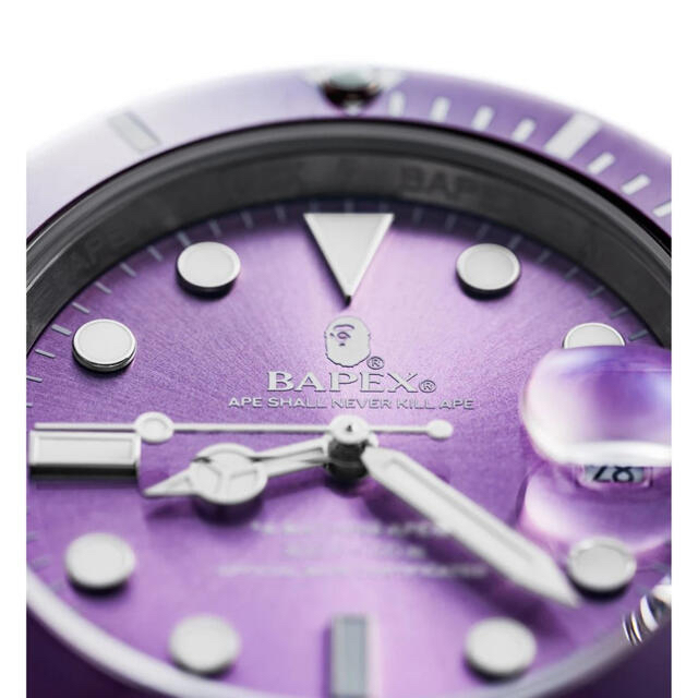 A BATHING APE(アベイシングエイプ)のBAPE BAPEX® TYPE1腕時計　紫 メンズの時計(腕時計(アナログ))の商品写真