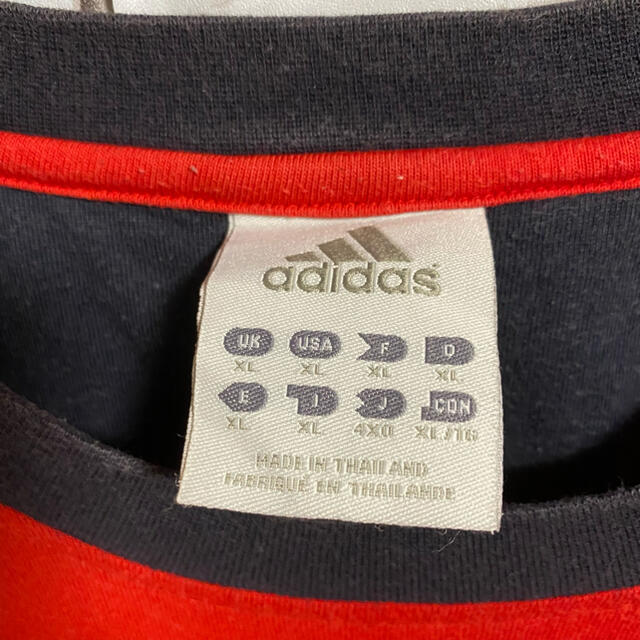 adidas(アディダス)の90s 古着 アディダス XL ビッグシルエット 常田大希 ゆるだぼ メンズのトップス(Tシャツ/カットソー(半袖/袖なし))の商品写真