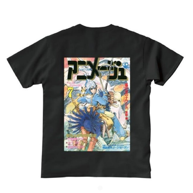 アニメージュとジブリ展 限定 ナウシカ Tシャツ Ｌサイズ 黒の通販 by ...