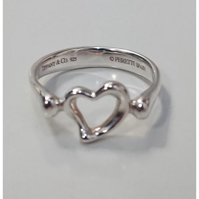 Tiffany & Co.(ティファニー)の0089 ティファニー 11号 オープンハート リング 925 シルバー 指輪 レディースのアクセサリー(リング(指輪))の商品写真