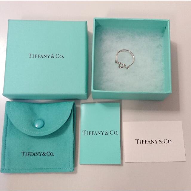 Tiffany & Co.(ティファニー)の0089 ティファニー 11号 オープンハート リング 925 シルバー 指輪 レディースのアクセサリー(リング(指輪))の商品写真