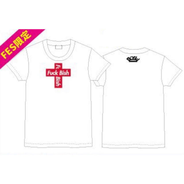 BiSH ☆ FES限定 Fuck Bish Cross 白Tシャツ XLサイズ