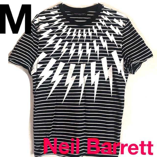 NEIL BARRETT(ニールバレット)のNeil Barrett ボルト ボーダーTシャツ メンズのトップス(Tシャツ/カットソー(半袖/袖なし))の商品写真