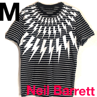 ニールバレット(NEIL BARRETT)のNeil Barrett ボルト ボーダーTシャツ(Tシャツ/カットソー(半袖/袖なし))